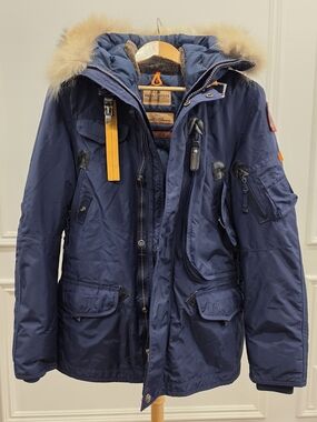 Parajumpers Men's Navy Arctic-Style Hooded Parka